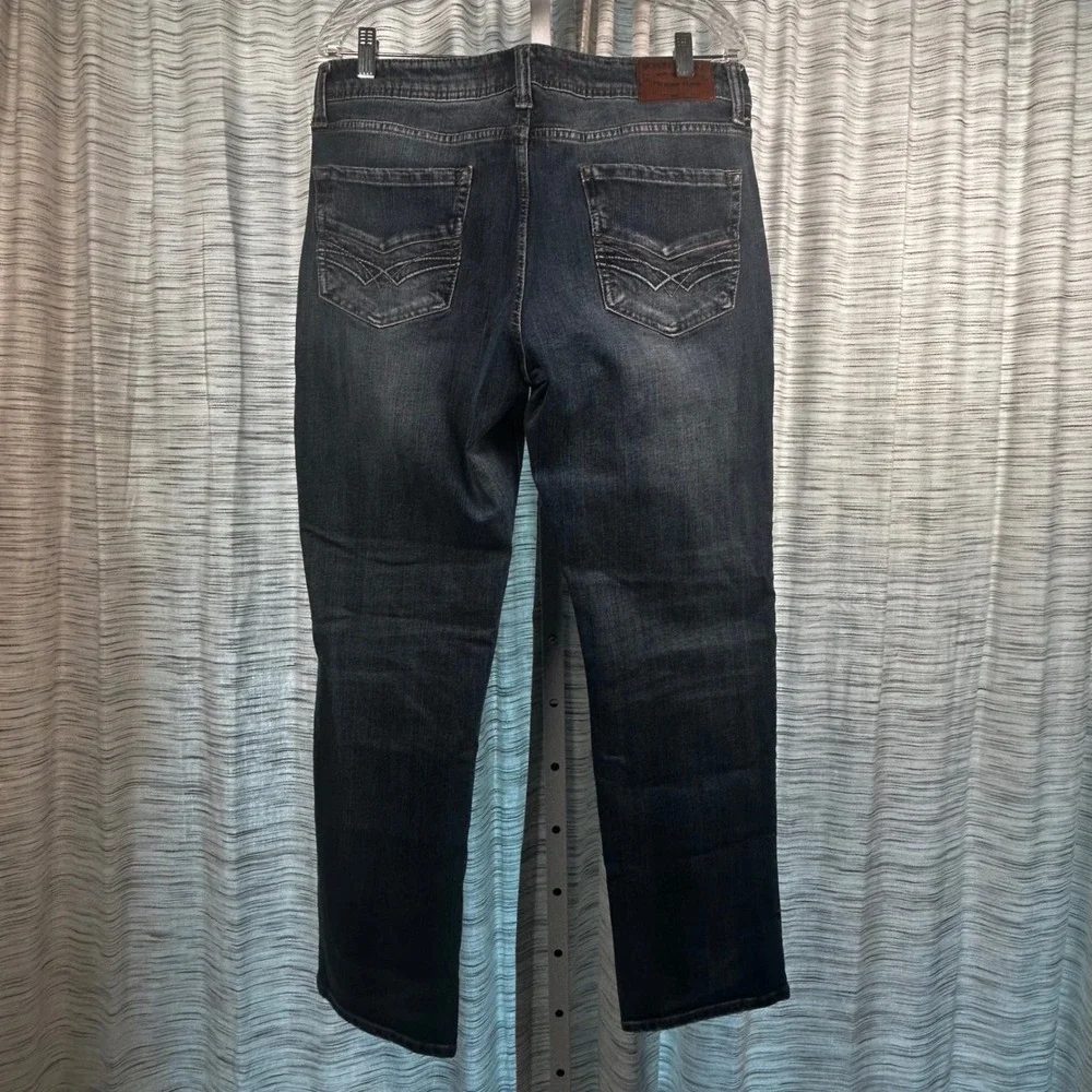 Seven7 Straight Fit Jeans Brown Tint Mens 34x32 SN1364 Denim EUC